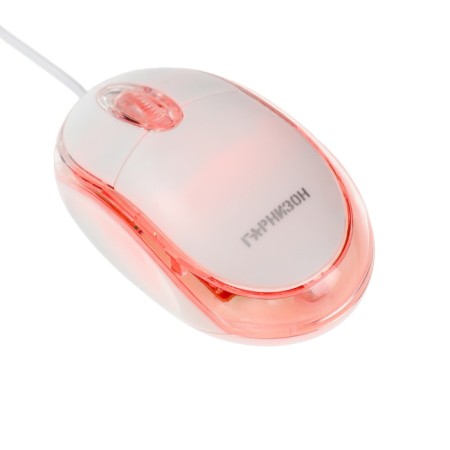 GM-100W garrison, wired, optical, 1000 dpi, USB, white