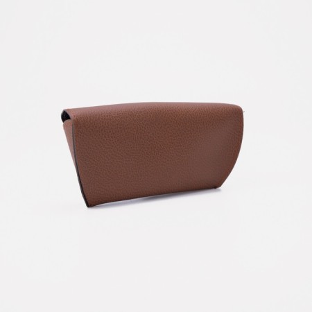 A case for glasses on the button, brown color-1