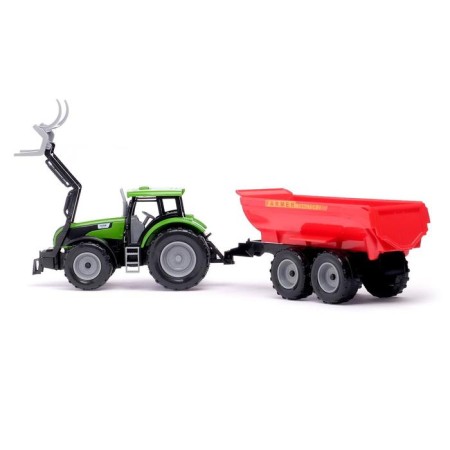 Tractor inertial "Farmer", with a trailer, scale 1:32, mix-7