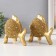 Souvenir Polystone "Golden fish with rhinestones" set 2 pcs 15x9x15 cm