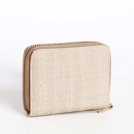 Children's wallet with lightning, beige color-1