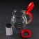 Glass teapot, 1.5 l, with metal sieve, color mix