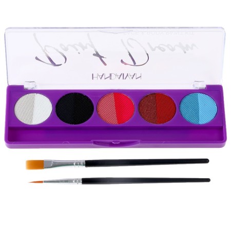 Aquagram for the face and body, brush, 10 colors-2