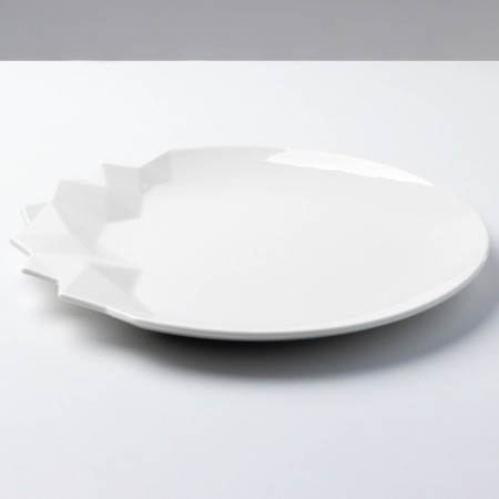 Ceramic Iceberg ceramic plate, white, 27 cm, white color-2