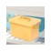Container for storage with a lid, 6.5 l, beige color