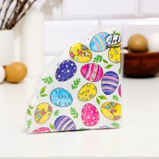 Easter round napkins paper Art Bouquet Rondo 