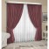 Set of curtains "Canvas", size 200x250 cm, 2 pcs, color drunk cherry