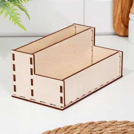 Organizer of a wooden kitchen, 16 × 9.5 × 8 cm-2