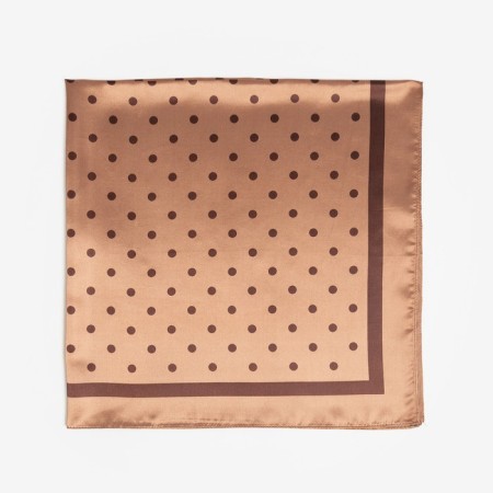 Women's handkerchief minku in peas pr 90*90 cm, color in brown-2