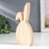 Souvenir tree, ceramics "Green Bunny" 15x3x7.4 cm