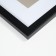 Photo frame Plastic "Gloria" 40x50 with a paspartum 30x40 cm, black