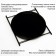 Coffee table, black tray