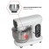 Mixer JVC JK-MX515, planetary, 1000 watts, 5 l, 6 speeds, 3 nozzles, white