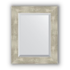 Mirror with fake in the baguette frame - aluminum 61 mm, 41 x 51 cm, evoForm
