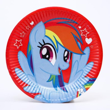 Paper plate "Happy Birthday!", 18 cm, My Little Pony-3