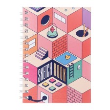 A5 sketchbook, 80 sheets on the crest on the long side of the 