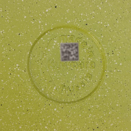Trendy Style, 1 l, glass cover, anti -stick coating, green color, green-4