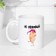 Sublimation mug "is not lazy, but with a limited desire to work", 320 ml, with application
