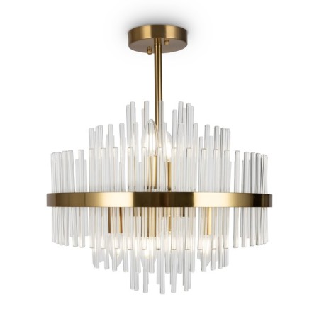 Suspended lamp Freya Fr5216PL-06BS Agora, 450x450x525 mm, E14, 6x60W, brass color-4