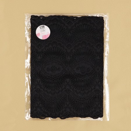 Lace elastic fabric, 240 mm × 2.7 ± 0.5 m, black color-3