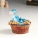 Piglite Polystone "Blue Dragon in the bathroom with coins" 10.2x7.3x10 cm