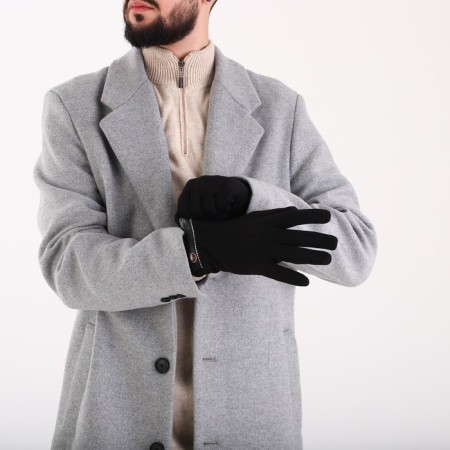 Gloves are male, dimensionless, without insulation, black color-3