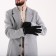 Gloves are male, dimensionless, without insulation, black color