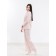 Women's shirt with long sleeve, size 44, pink color