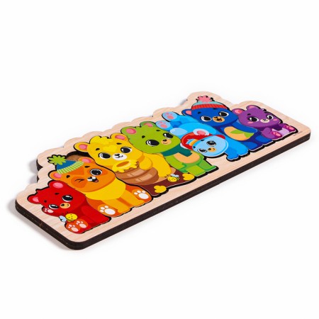 Wooden puzzle for children "Bear"-2