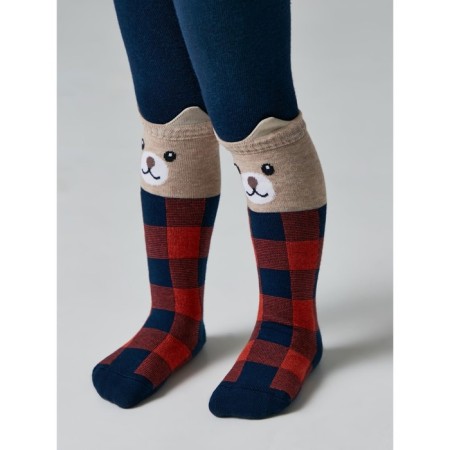 Pantyhose children's CONTE KIDS TIP-Top, height 62-74 cm, dark-blue-red color-1