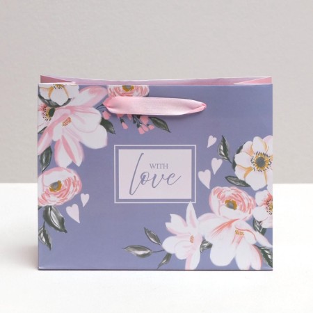 Gift Laminated Horizontal Package, Packaging, “With Love”, 22 x 17.5 x 8 cm-3