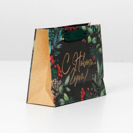 Craft horizontal package “Magic holiday”, S 15 x 12 x 5.5 cm, New Year-3