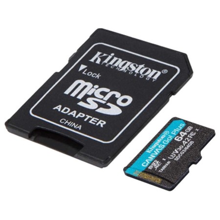 MicrosdxcC Memory 64GB KingSton SDCG3/64GB Canvas GO! Plus + Adapter-1