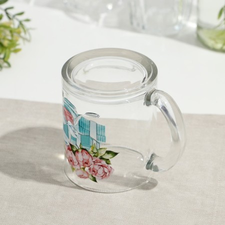 Glass mug "Tea. Fashionable things ", 320 ml-3