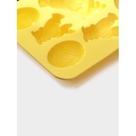 Baking uniform “Easter”, silicone, 7 cells, 18.5 × 14.5 × 2.5 cm, yellow-4