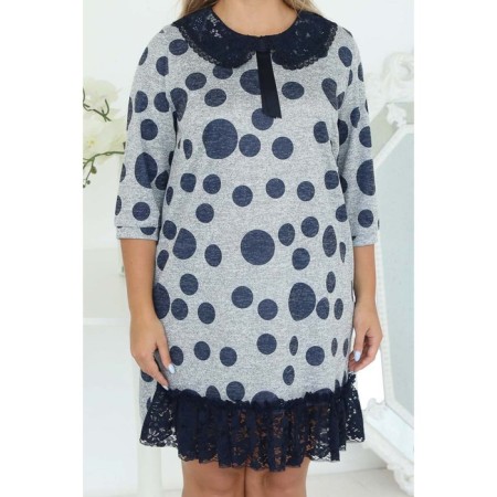 Women's dress, size 56, gray color-9
