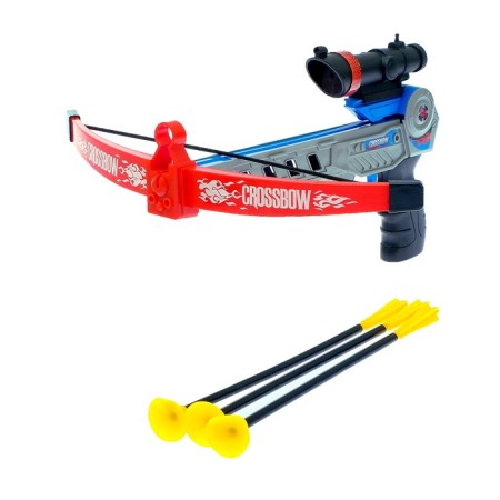 Sports crossbow, shoots with suction cups, with a laser sight, works from batteries-4
