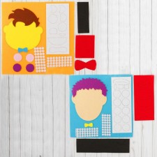 Developing rug - Create a male face, Mix color