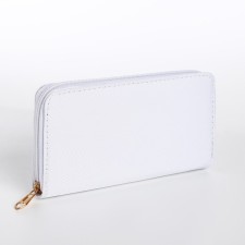 Women's wallet with lightning, white color