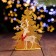 Souvenir "Christmas tree with a deer", plywood, glitter, mix