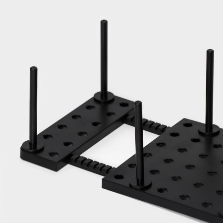 Organizer for boxes with size adjustment, 45 × 15 × 10 cm, black color-5