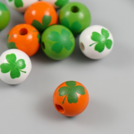 Beads for creativity tree "Clover on balls" set 10 pcs d = 1.6 cm-2