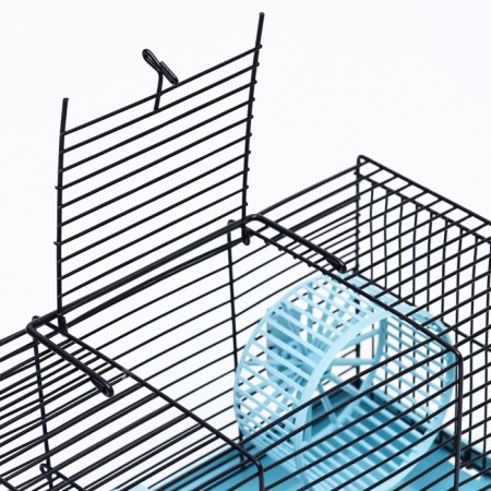 Mini cell for rodents "Pijon" No. 2, equipped, 27 x 15 x 16 cm, turquoise-3