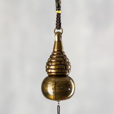 Wind Music Metal "Gorlyanka" 3 bells 1 figure 40 cm mix-3