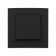 Tot Elegant switch, 10 a, 1 cl., Hidden, black