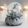 Souvenir Polystone Water Ball "Santa Morozik with gifts" silver 7x6.7x8.8 cm