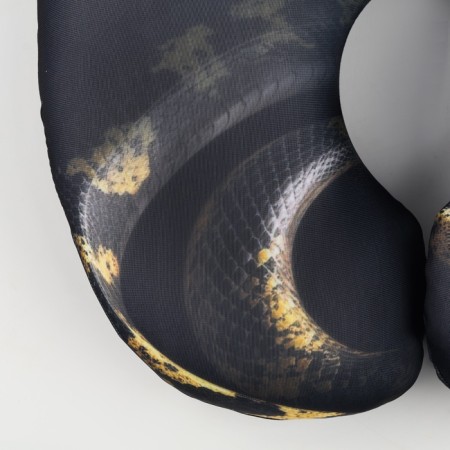 New Year. Pillow for travel Antistress "Snake", black-3