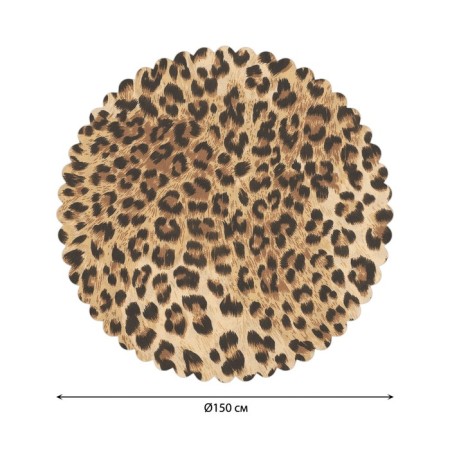 The tablecloth “Leopard environment”, round, Saten, d = 150 cm-1