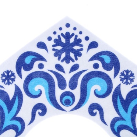 Carnival Kokoshnik "Snow Princess" made of felt-8