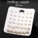 Pusets 18 pairs "Rachel" bead d = 5-12 mm, white color